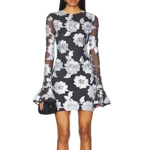 Chic Floral Long Sleeve Dress